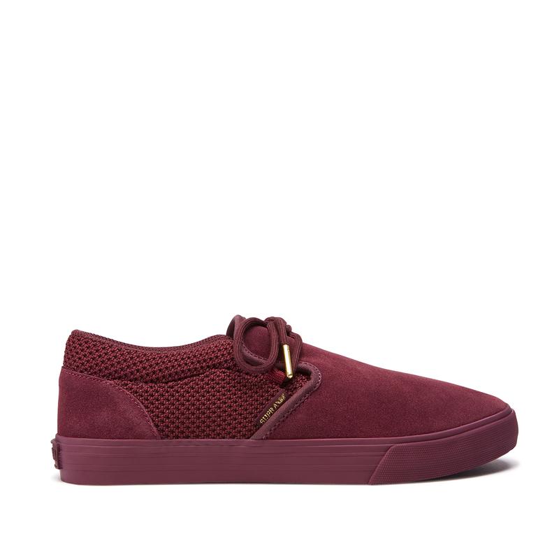 Supra CUBA Sneaker Low Damen Bordeaux Sale AFNBZ9721